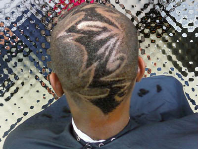 Zig-Zag Haircut Style - Back